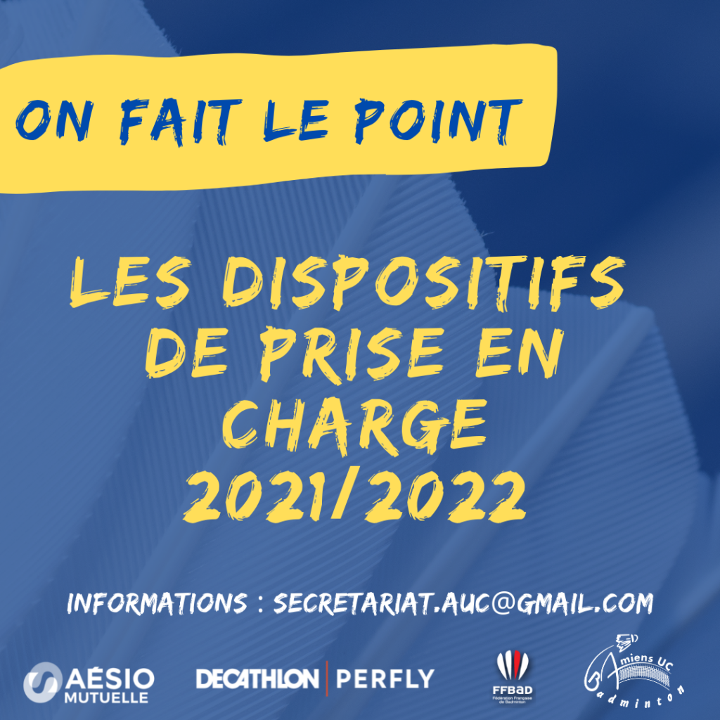 LES DISPOSITIFS DE PRISE EN CHARGE DES ADHESIONS 2021/2022